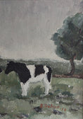 Load image into Gallery viewer, Vintage Art Room Original Oil Painting of Cows From Sweden
