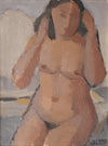 Vintage Figurative Oil Painting by H Linér from Sweden