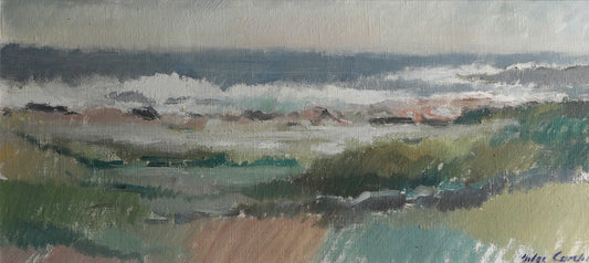 Vintage Art Original Landscape Oil Painting From Sweden H Cardell