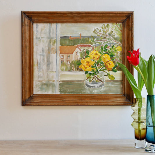 Vintage Art Room Original Mid Century Interior from Sweden