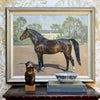 Vintage Art Original Horse Oil Painting From Sweden