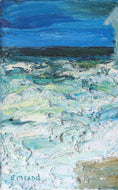 Load image into Gallery viewer, Vintage Mid Century Expressionist Oil Painting from Sweden
