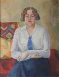 Load image into Gallery viewer, Vintage Art Room Portrait Sweden by S Östberg 1933
