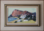 Vintage Art Room Mid Century Original Oil Painting from Sweden