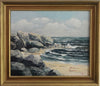 Vintage Coastal Painting by from Sweden by Lindström