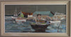 Mid Century Original Oil Painting From Sweden by K Christensen