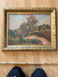 Load image into Gallery viewer, Mid Century Original Landscape Oil Painting From Sweden by B Forsell
