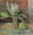 Load image into Gallery viewer, Swedish Vintage Mid Century Art Still Life Oil Painting

