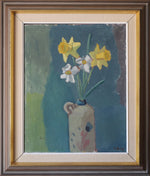 Mid Century Original Oil Painting From Sweden by T Nilsson