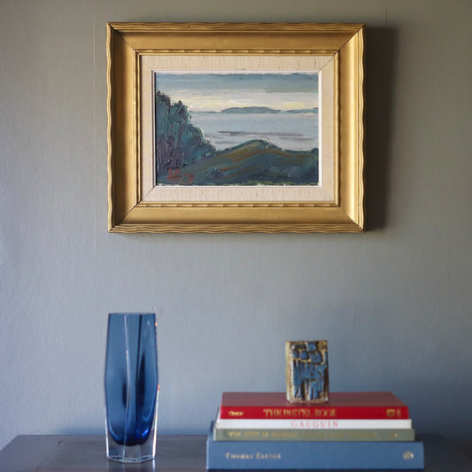 Vintage Art Room Mid Century Original Seascape from Sweden