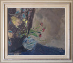 Mid Century Original Still Life Oil Painting From Sweden