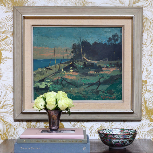 Vintage Art Original Oil Painting From Sweden by S Bengtsson 1959