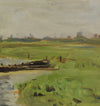 Mid Century Original Landscape Oil Painting From Sweden