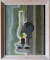 Mid Century Original Still Life Oil Painting By G Persson Sweden 1956