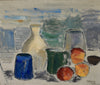 Vintage Art Room Mid Century Still Life Oil Painting From Sweden 1965