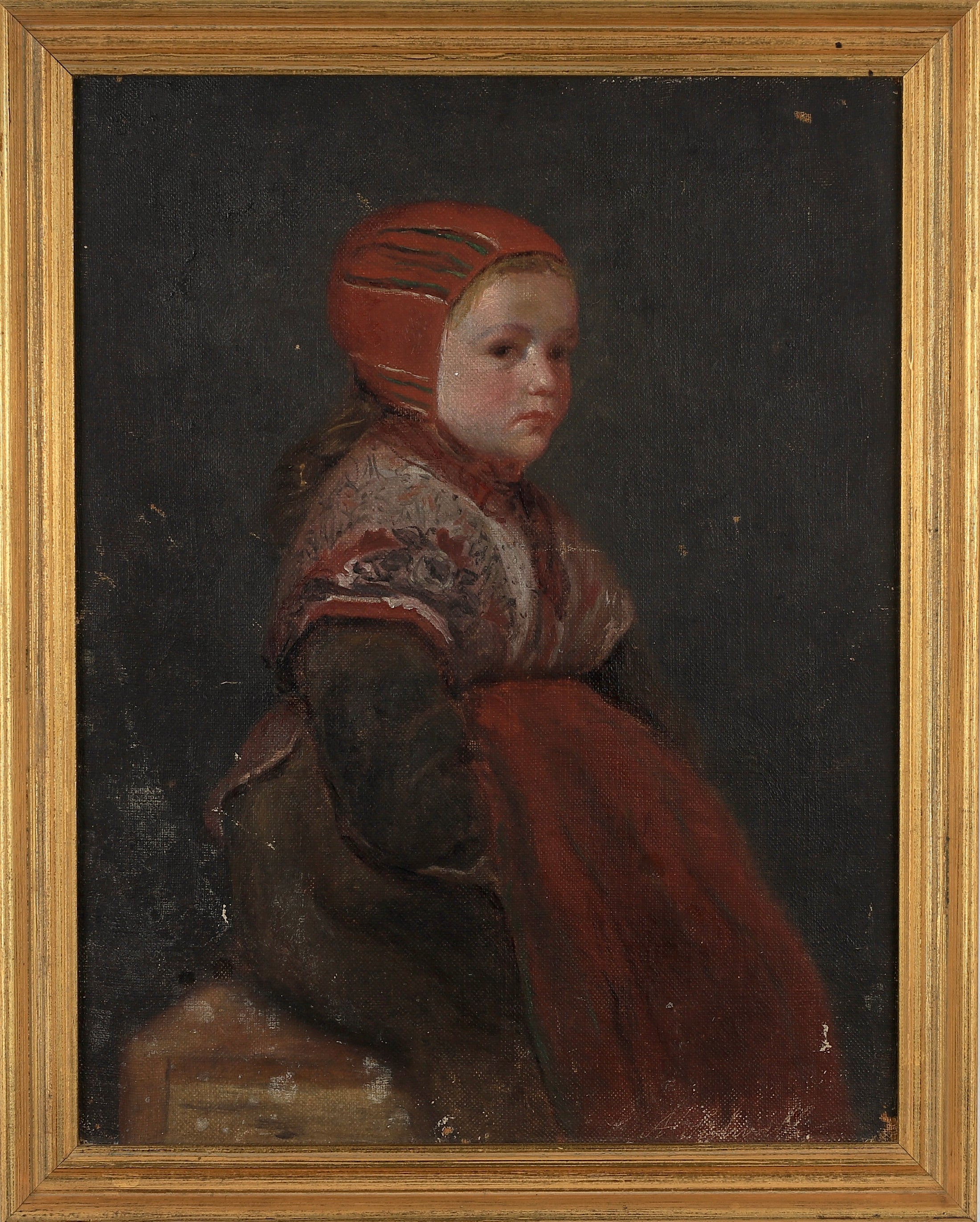 Vintage Art Room  Girl's Portrait Sweden