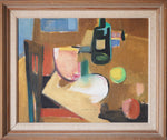 Mid Century Vintage Still Life Painting by G Lodström from Sweden