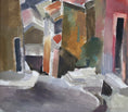 Load image into Gallery viewer, Mid Century Original Cityscape Oil Painting From Sweden
