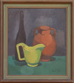 Vintage Oil Painting Kitchen Still Life From Sweden 1939