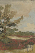 Load image into Gallery viewer, Swedish Mid Century Vintage Art Landscape Oil Painting
