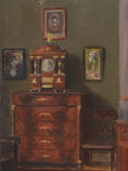 Load image into Gallery viewer, Vintage Art Room Original Interior Oil Painting from Sweden

