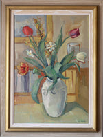 Mid Century Original Oil Painting From Sweden by G Berlin