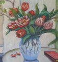 Load image into Gallery viewer, Vintage Art Still Life Mid Century Oil Painting From Sweden
