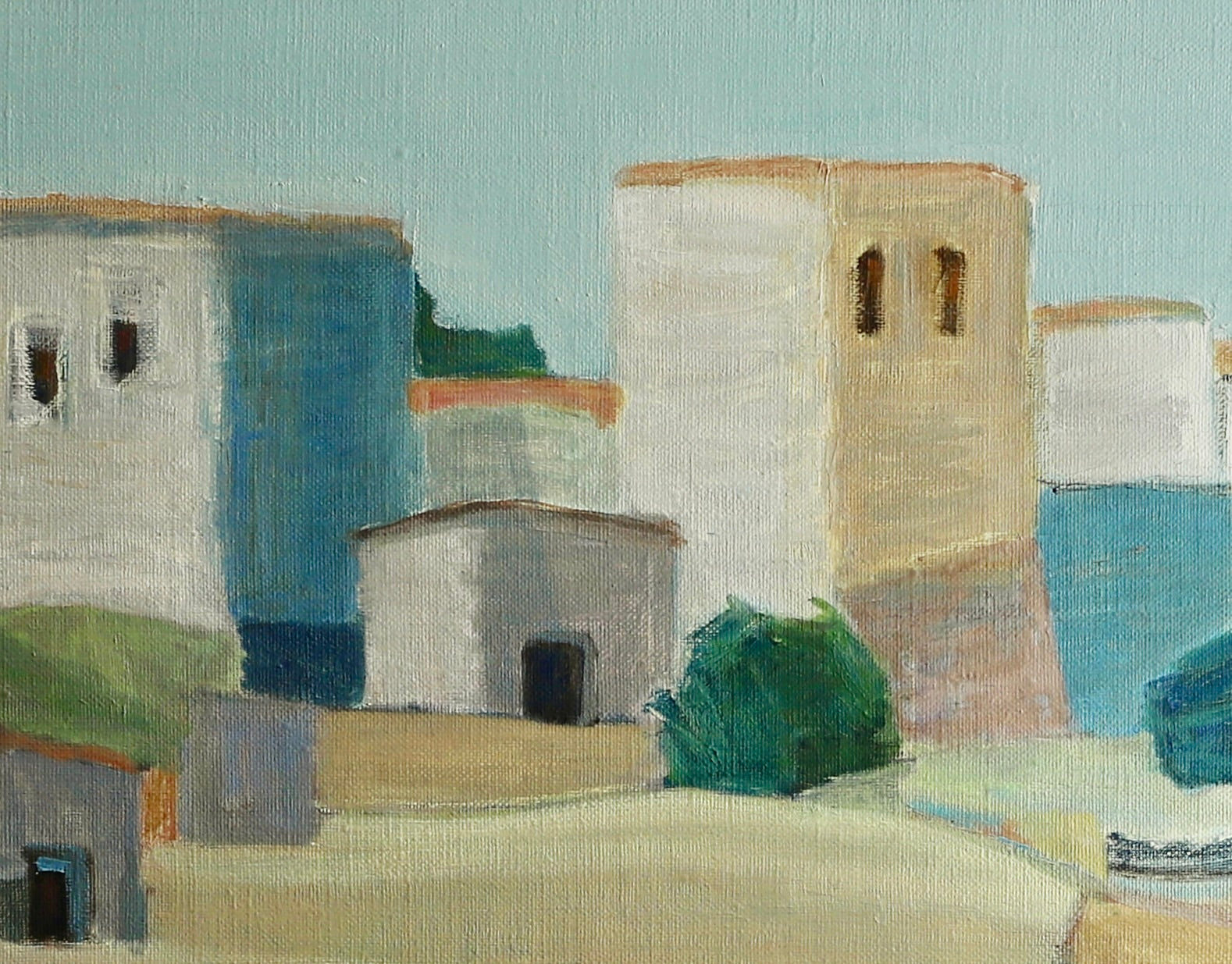 Oil Painting Vintage Mid Century From Sweden By E Hanson
