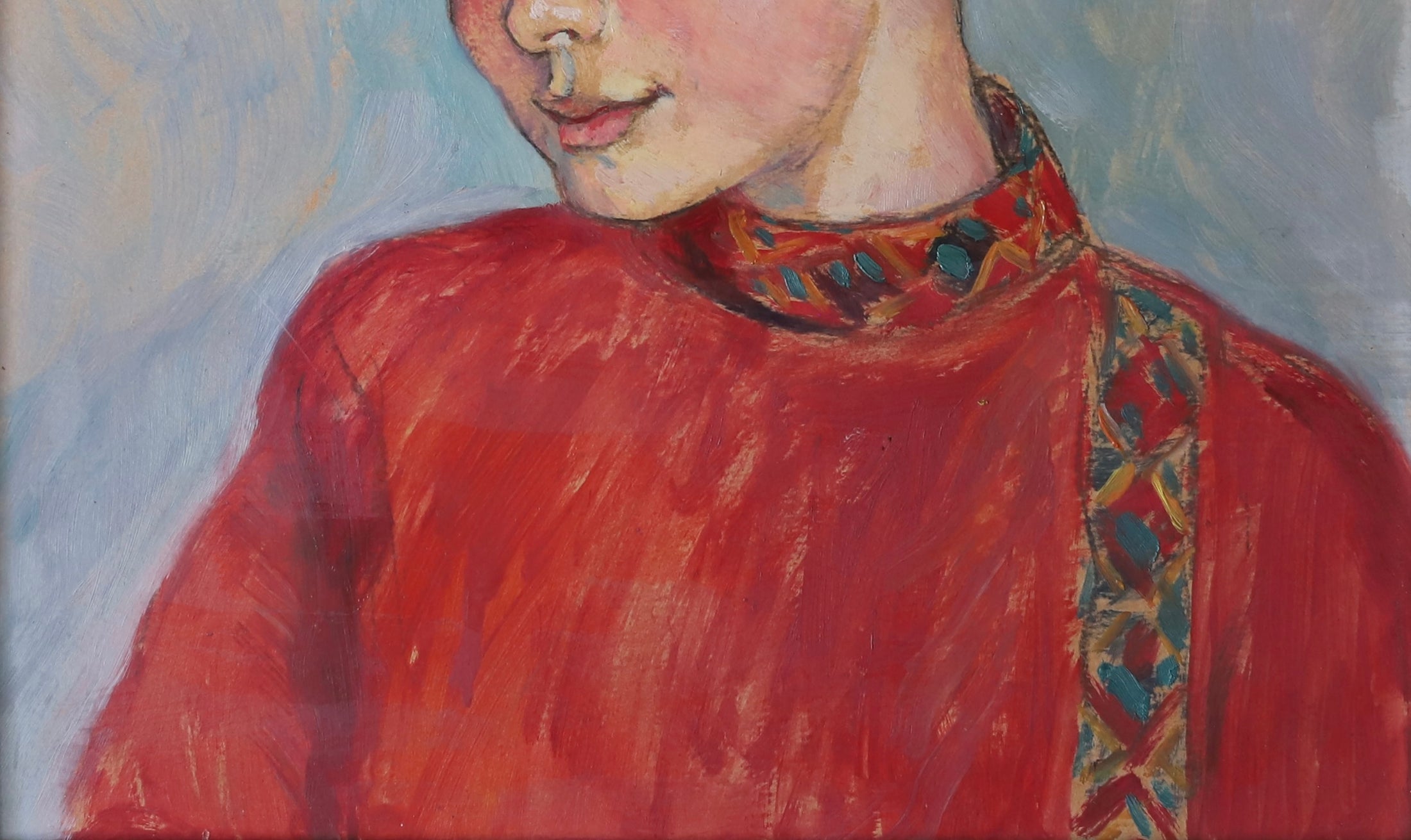 Vintage Art Room Mid Century Portrait Sweden