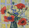 Original Still Life Floral Oil Painting Vintage Mid Century Sweden