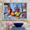 Mid Century Original Still Life Oil Painting From Sweden