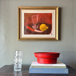 Vintage Mid Century Still Life Oil Painting From Sweden