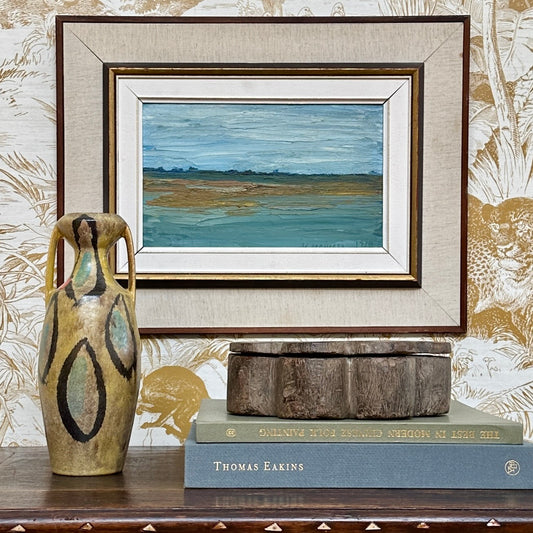 Mid Century Vintage Oil Painting From Sweden by Y Majvall