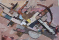 Load image into Gallery viewer, Vintage Original Abstract Oil Painting From Sweden
