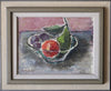 Vintage Mid Century Still Life of Fruit Oil Painting From Sweden