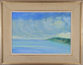 Load image into Gallery viewer, Mid Century Art Coastal Oil Painting from Sweden
