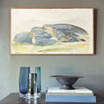 Load image into Gallery viewer, Vintage Art Room Mid Century Landscape Oil Painting From Sweden
