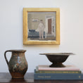 Load image into Gallery viewer, Swedish Vintage Figure in Interior Oil Painting From Sweden
