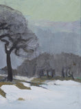 Load image into Gallery viewer, Mid Century Vintage Winterscape From Sweden by E Oldberg

