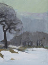 Mid Century Vintage Winterscape From Sweden by E Oldberg