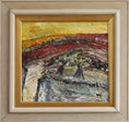 Load image into Gallery viewer, Original Vintage Abstract Landscape Oil Painting from Sweden
