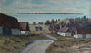 Vintage Coastal Painting by H Lindblom from Sweden