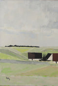 Load image into Gallery viewer, Mid Century Original Farmhouse Oil Painting from Sweden
