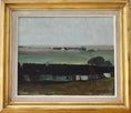 Load image into Gallery viewer, Mid Century Original Landscape Oil Painting from Sweden
