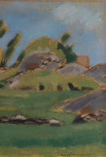 Mid Century Original Landscape Oil Painting From Sweden M Larsson