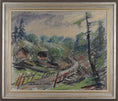 Load image into Gallery viewer, RESERVED RL Mid Century Original Landscape Oil Painting From Sweden
