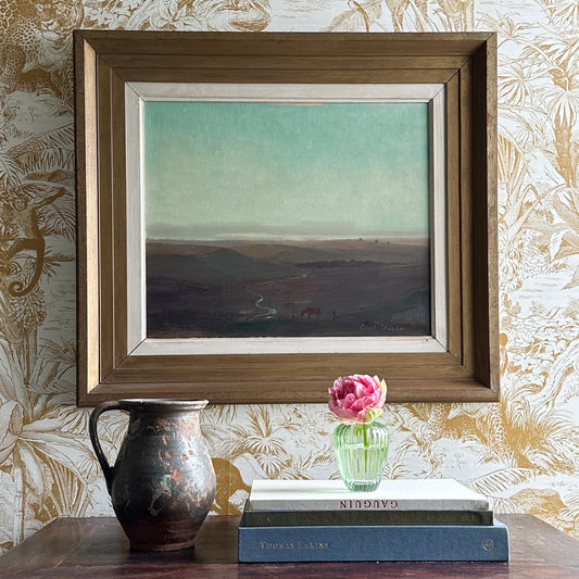Mid Century Original Landscape Oil Painting from Sweden