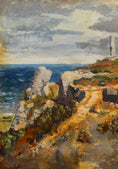 Load image into Gallery viewer, Mid Century Vintage Oil Painting From Sweden by A Hamborn
