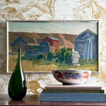 Vintage Coastal Painting from Sweden by T Nilsson