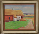 Mid Century Original Vintage Landscape Oil Painting from Sweden